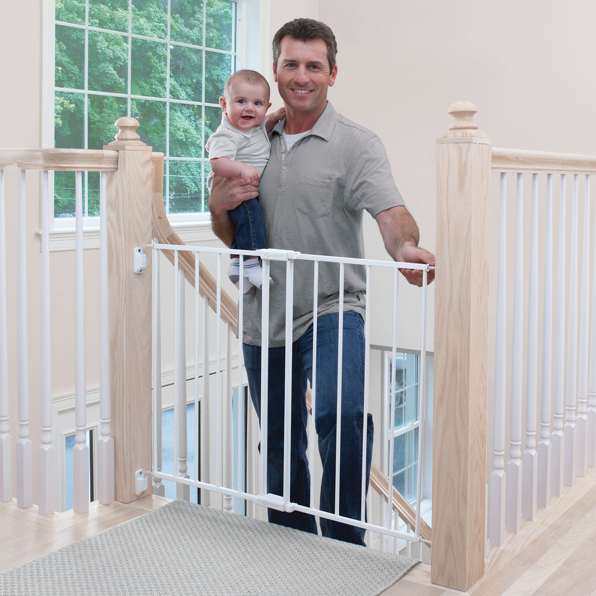 summer infant top of stairs metal gate Safety 1st Top of Stairs Expanding Metal Gate