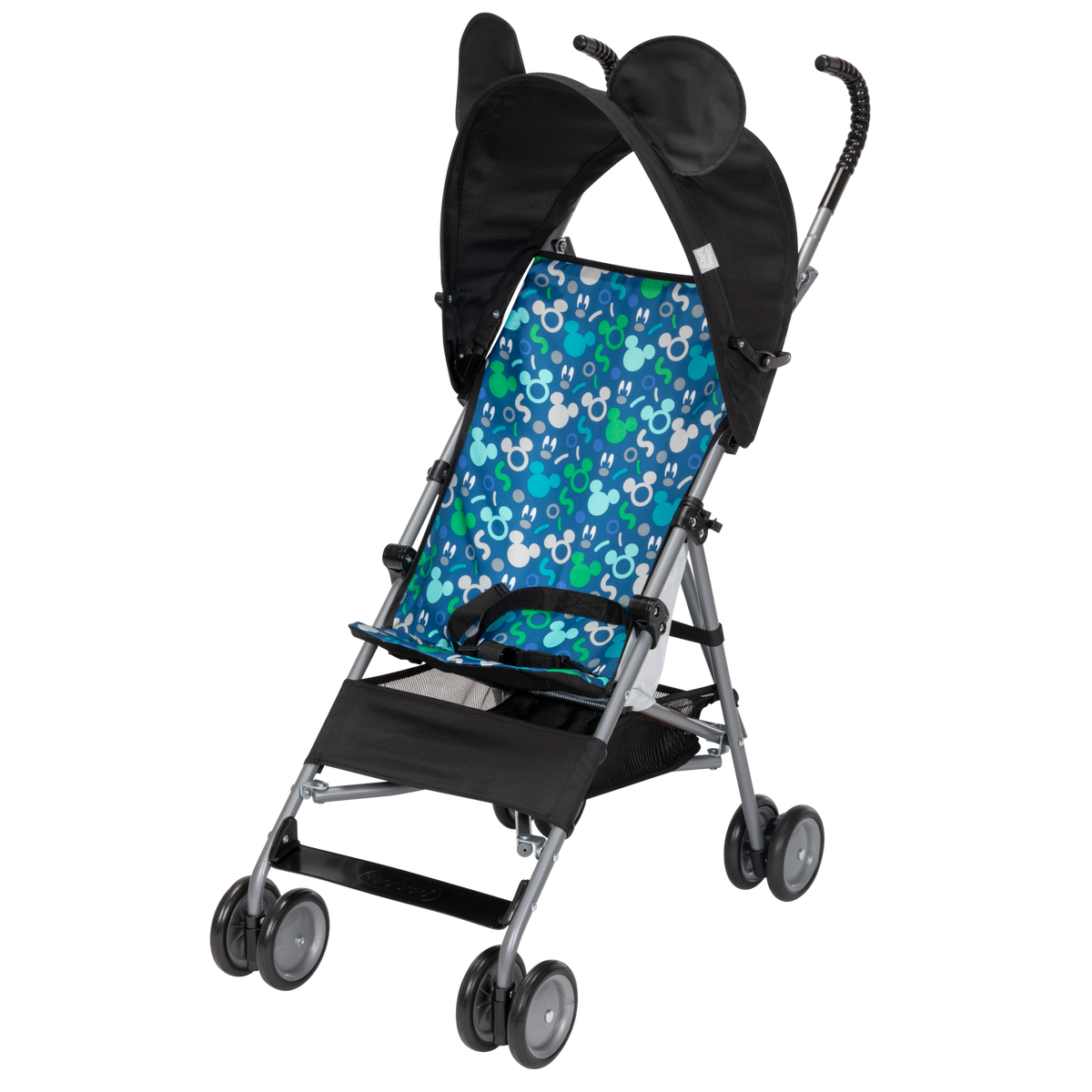 Infant in umbrella stroller shop