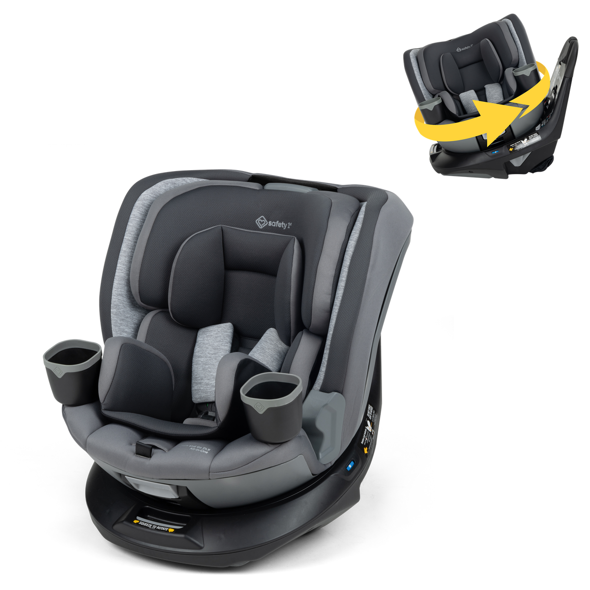 uppababy knox black Safety 1st Turn and Go 360° DLX Rotating All-in-One Convertible Car Seat