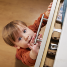 Cabinet & Drawer Latches - toddler trying to get into drawer