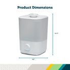 Easy-Fill Cool Mist Humidifier - product dimensions: 9.17" H, 5.9" W