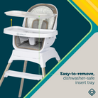 Grow and Go™ Essential Rotating High Chair - easy-to-remove, dishwasher-safe insert tray