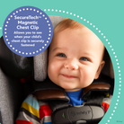 Disney Baby EverSlim 4-in-1 Convertible Car Seat - SecureTech Magnetic Chest Clip allows you to see when your child's chest clip is securely fastened