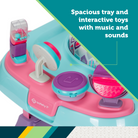 Ready, Set, Walk! DX Developmental Walker - spacious tray and interactive toys with music and sounds
