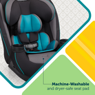 Grow and Go™ All-in-One Convertible Car Seat - machine-washable and dryer-safe seat pad