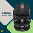 Turn and Go 360° ST Rotating All-in-One Convertible Car Seat - 10-position headrest and harness adjust