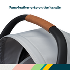 onBoard™ Slide DLX Infant Car Seat featuring SafetySlide™ Base - faux-leather grip on the handle