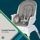 Grow and Go™ Essential Rotating High Chair - 5-point harness for safety
