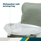 Deluxe 5-in-1 Sit, Snack & Go Convertible Booster Seat - dishwasher-safe serving tray