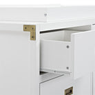 Baby Relax Miles 6-Drawer Dresser - white - showing open drawer