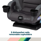 SlimRide 4-in-1 Convertible Car Seat - 2 dishwasher-safe, removable cupholders