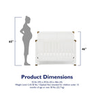 Baby Relax Miles 5-in-1 Convertible Crib - product dimensions: 55.5in (W) x 29.5 in (D) x 46in (H). Weight limit: crib 50 lbs. / Daybed: not intended for children under 15 months of age or over 50 lbs. (22.7 kg)