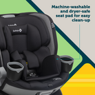 Turn and Go 360° ST Rotating All-in-One Convertible Car Seat - machine-washable and dryer-safe seat pad for easy clean-up