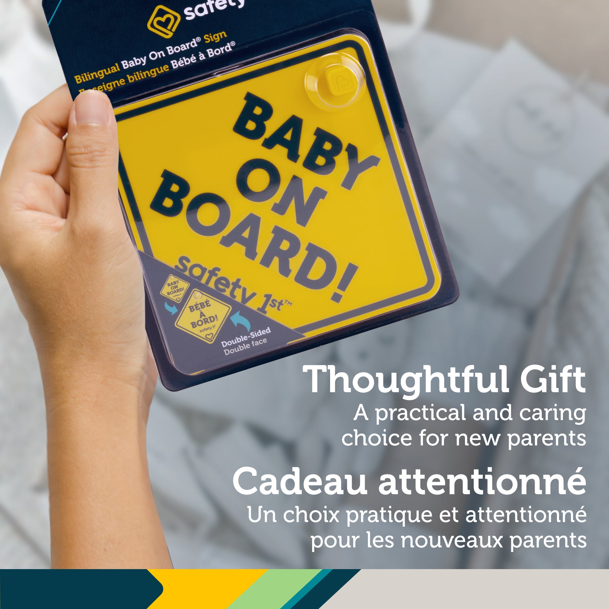Bilingual Baby On Board Sign – Safety 1st