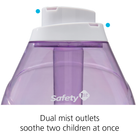360° Cool Mist Ultrasonic Humidifier - dual mist outlets soothe two children at once
