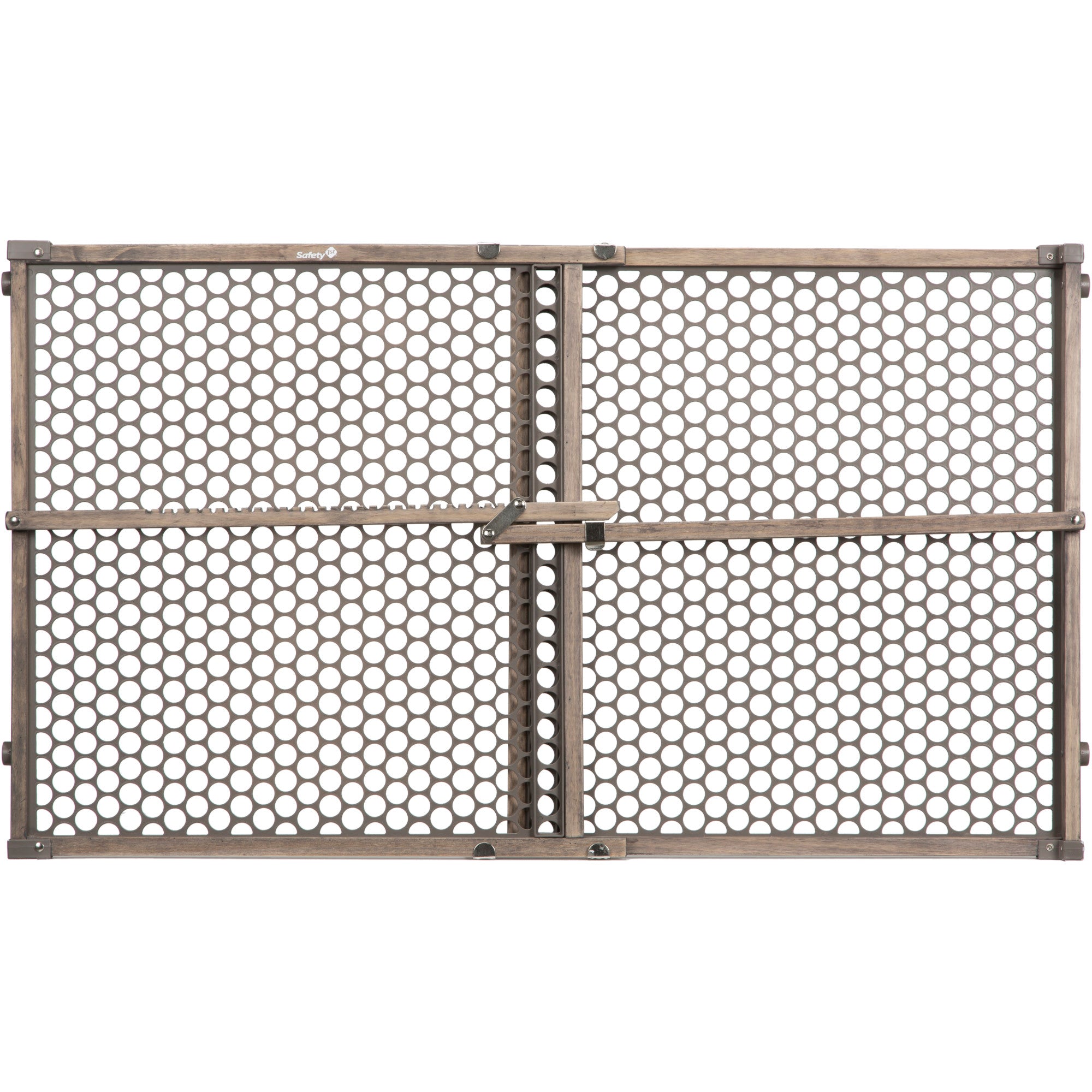 Safety 1st Vintage Grey Wood Doorway Security Gate in