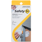 Adhesive Magnetic Lock System - 2 Locks and 1 Key - White