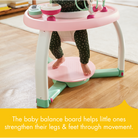 Tiny Love 5-in-1 Here I Grow Stationary Activity Center - the baby balance board helps little ones strengthen their legs & feet through movement