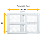 Lift, Lock & Swing Dual-Mode Gate - width adjustable from 28" - 42"; height 26"