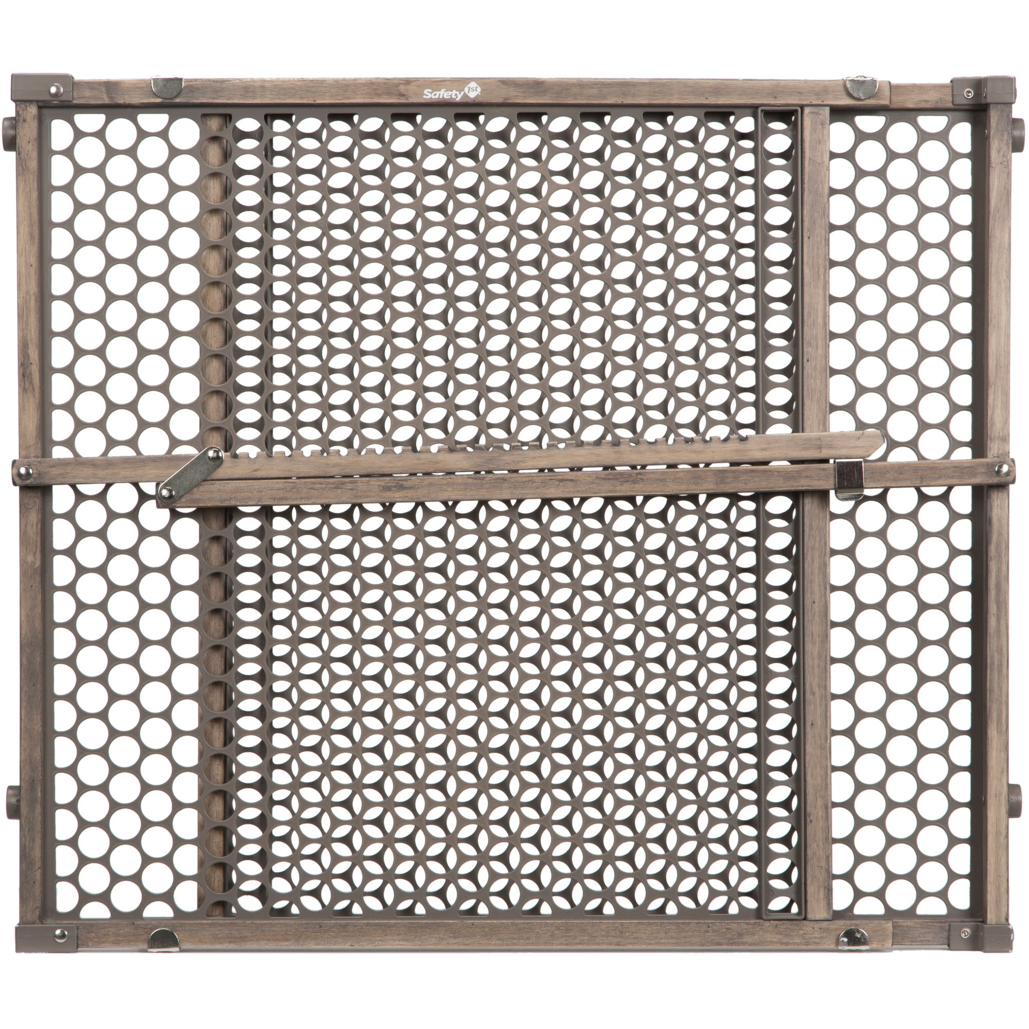 Vintage Grey Wood Doorway Security Gate - Grey