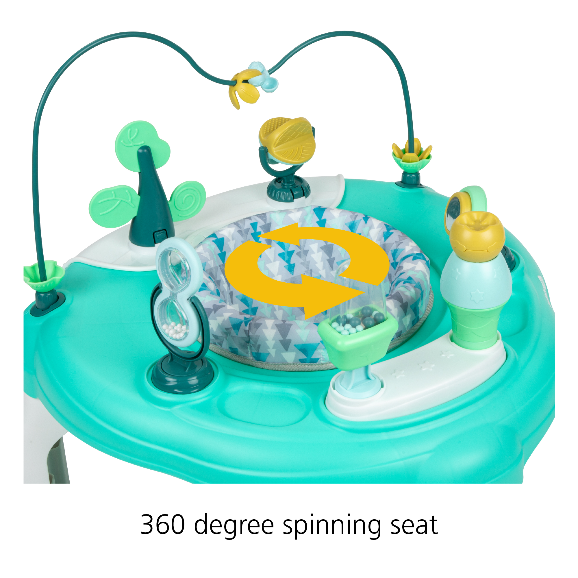 360 degree spinning seat