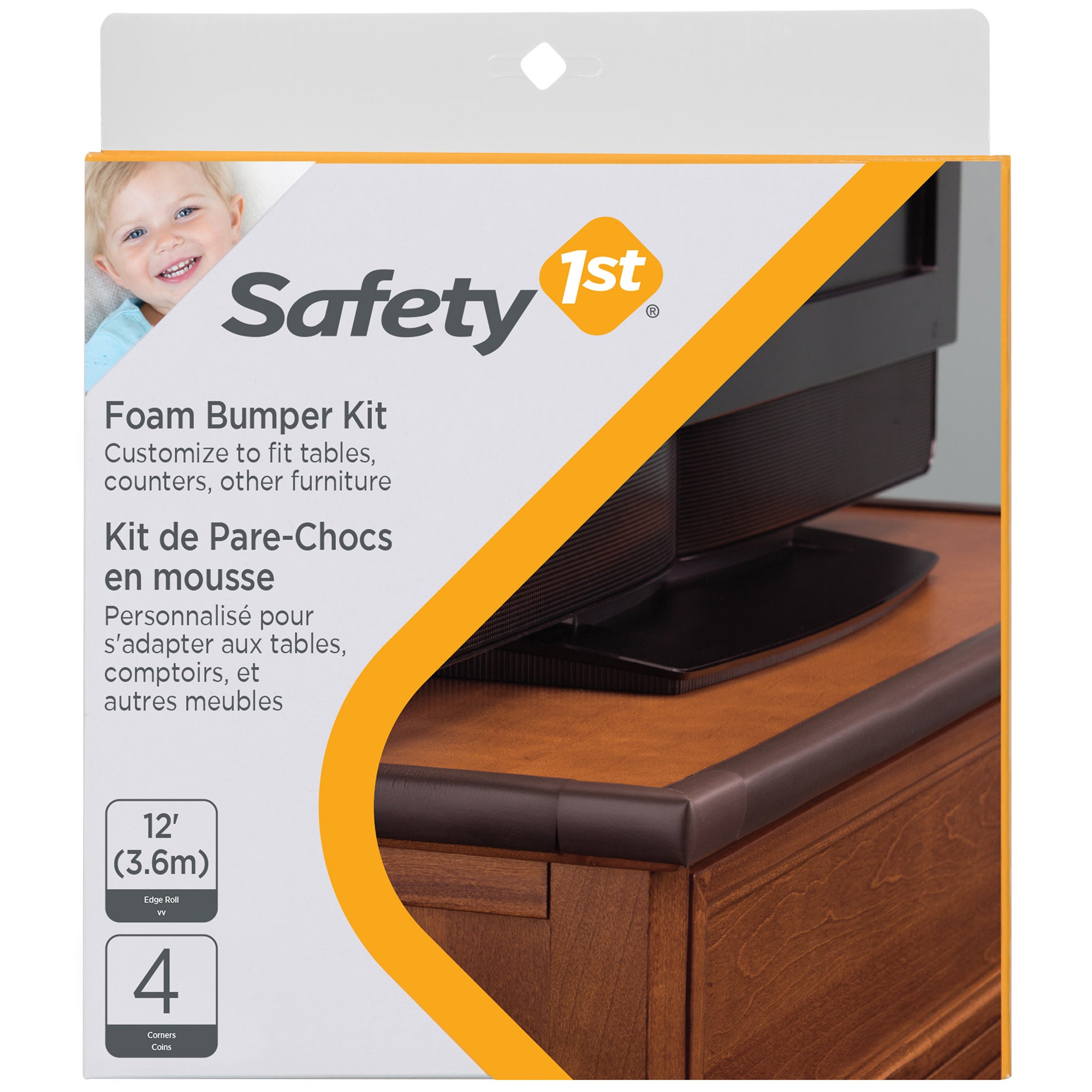 Safety 1st Brown Foam Foam Edge Bumpers 4 pk Safety 1st Brown Foam Foam Edge Bumpers 4 pk