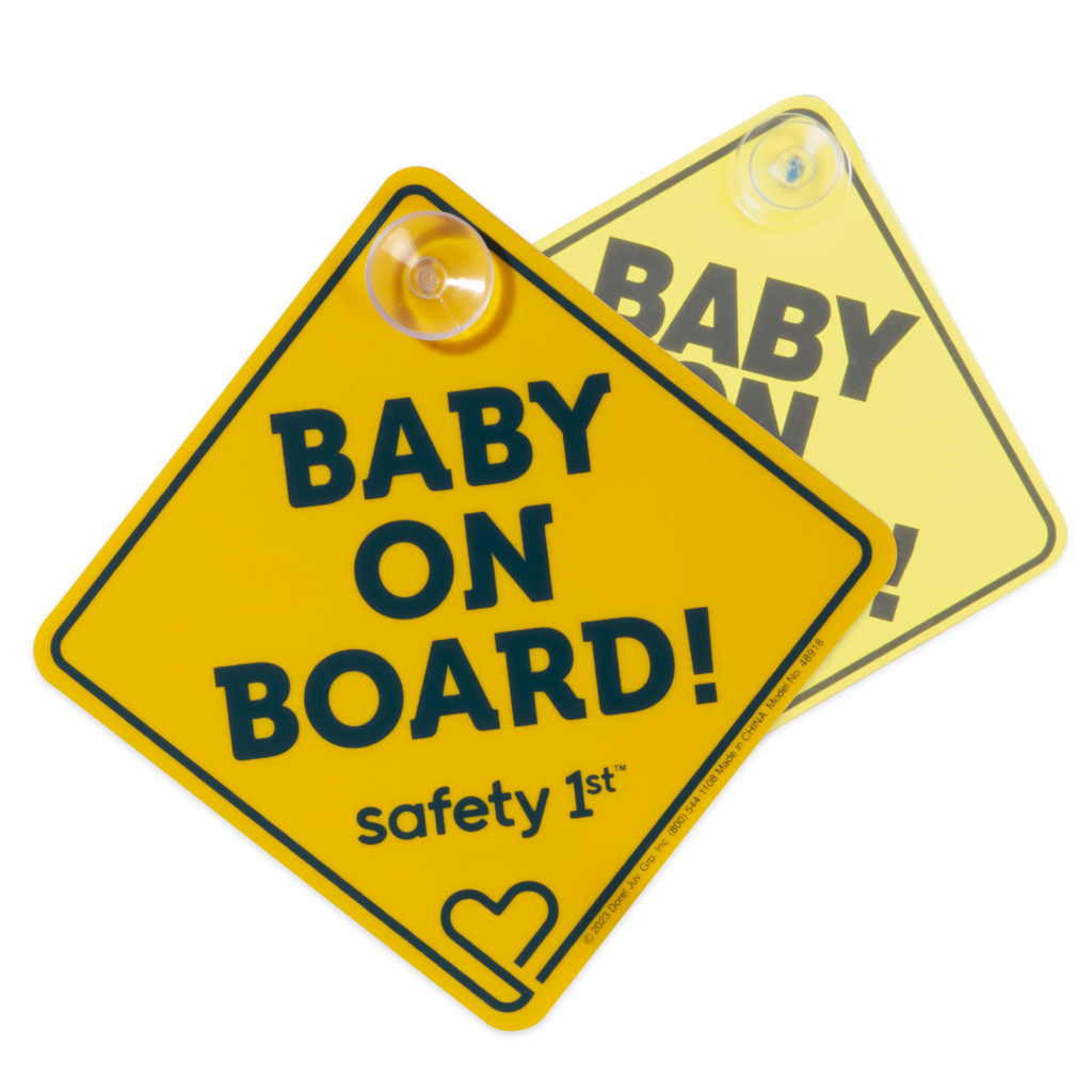 Two "Baby on Board" signs