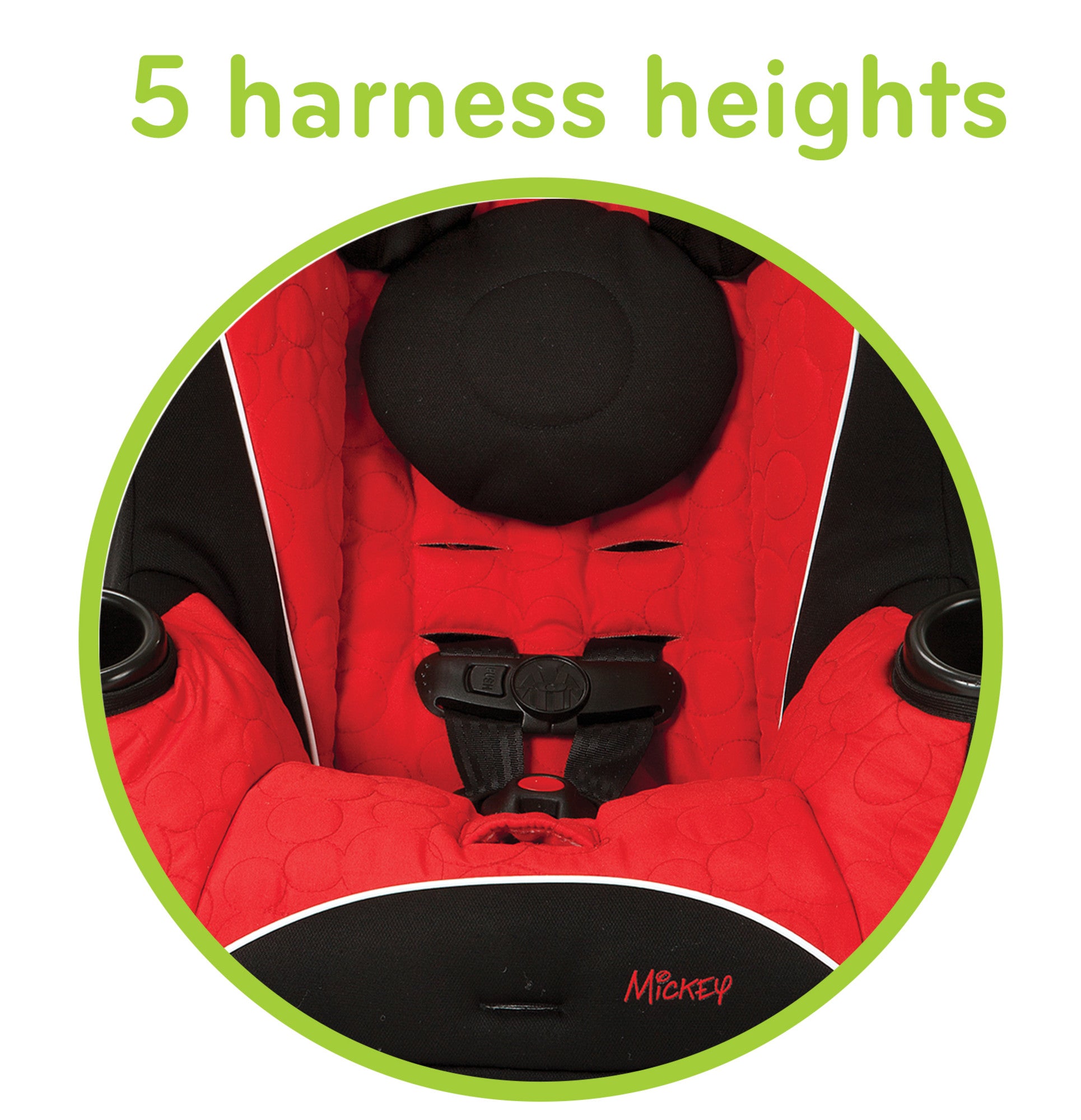 Disney Baby Onlook 2-in-1 Convertible Car Seat - 5 harness heights