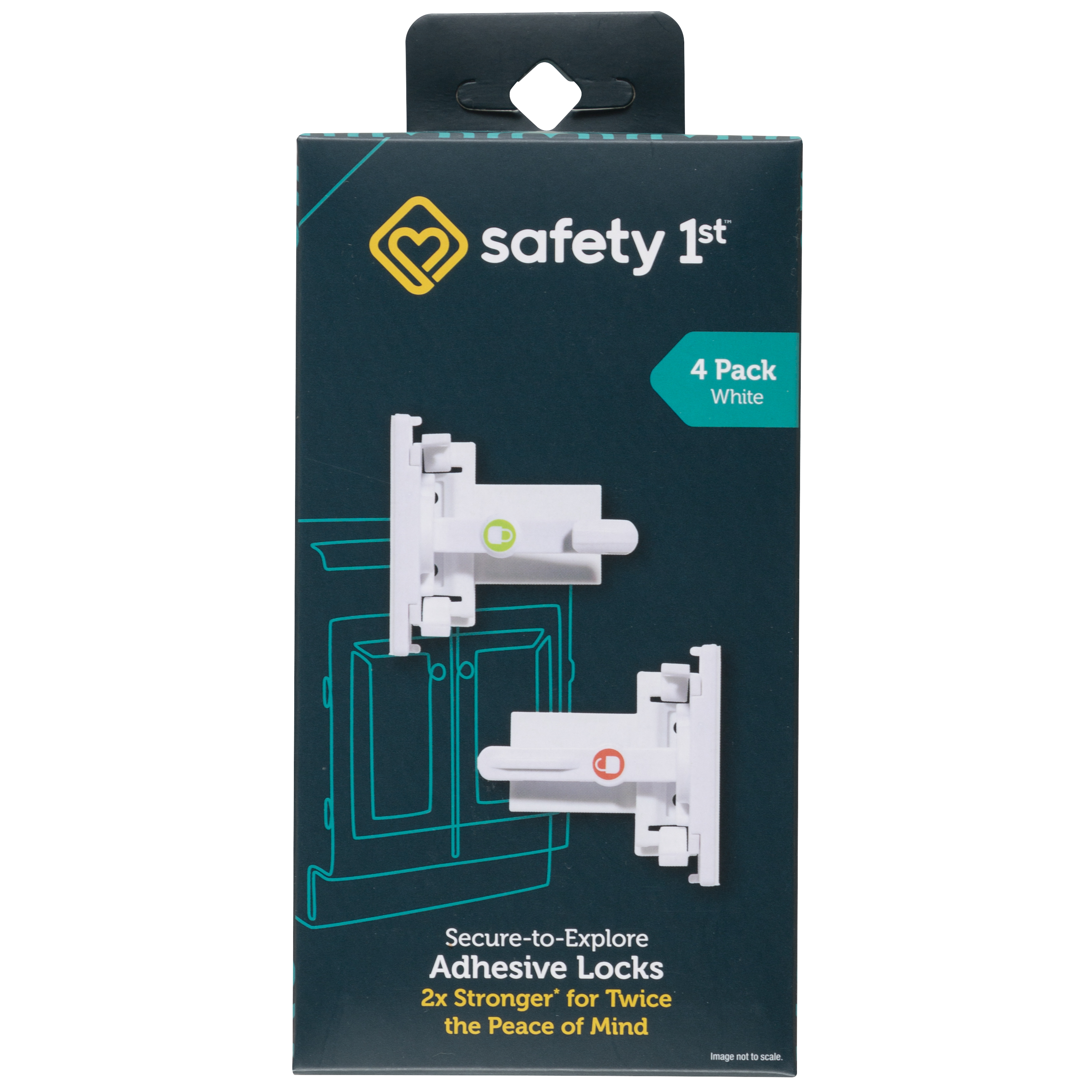 Secure-to-Explore Adhesive Locks (4 pack) - in packaging