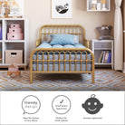 Little Seeds Monarch Hill Ivy Metal Toddler Bed - trendy design, ideal for homes of any decor; small space approved, perfect for small spaces; nursery approved