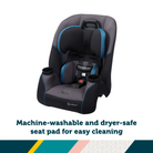 Crosstown Slim All-in-One Convertible Car Seat - machine-washable and dryer-safe seat pad for easy cleaning