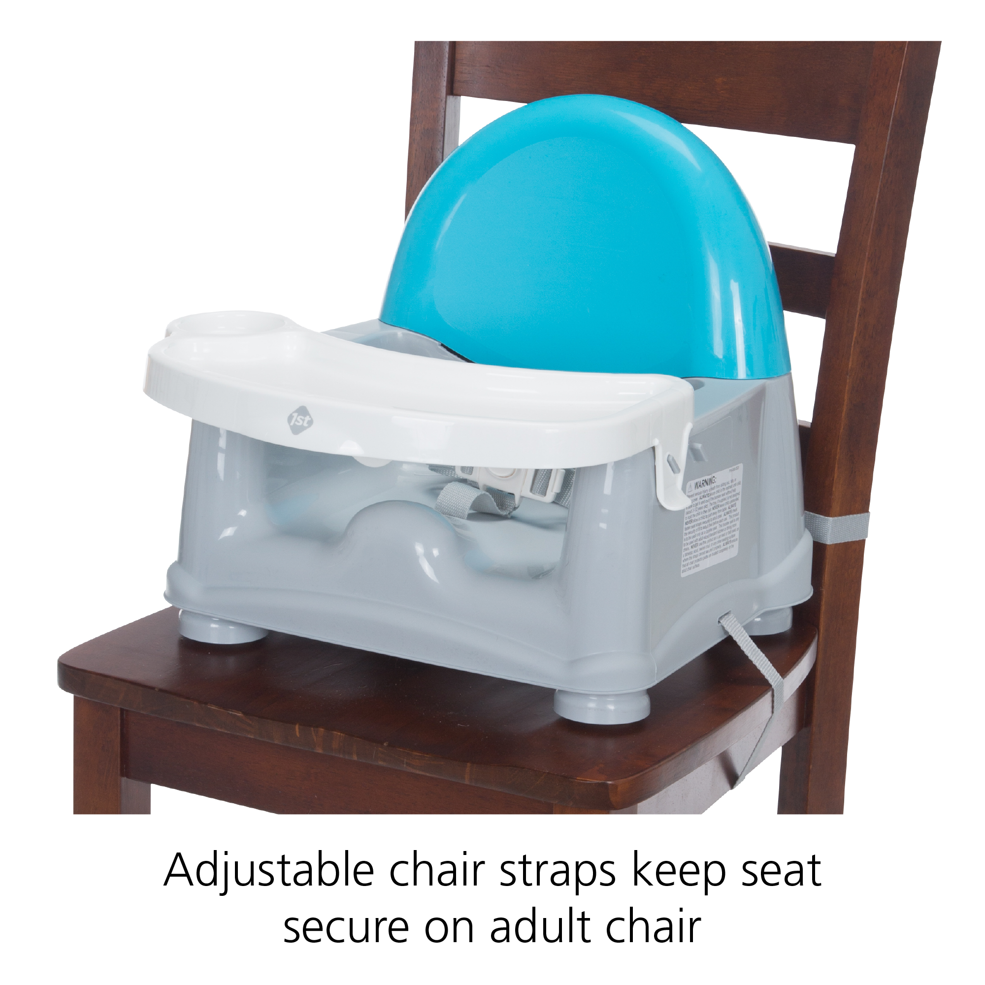 Adjustable chair straps keep seat secure on an adult chair