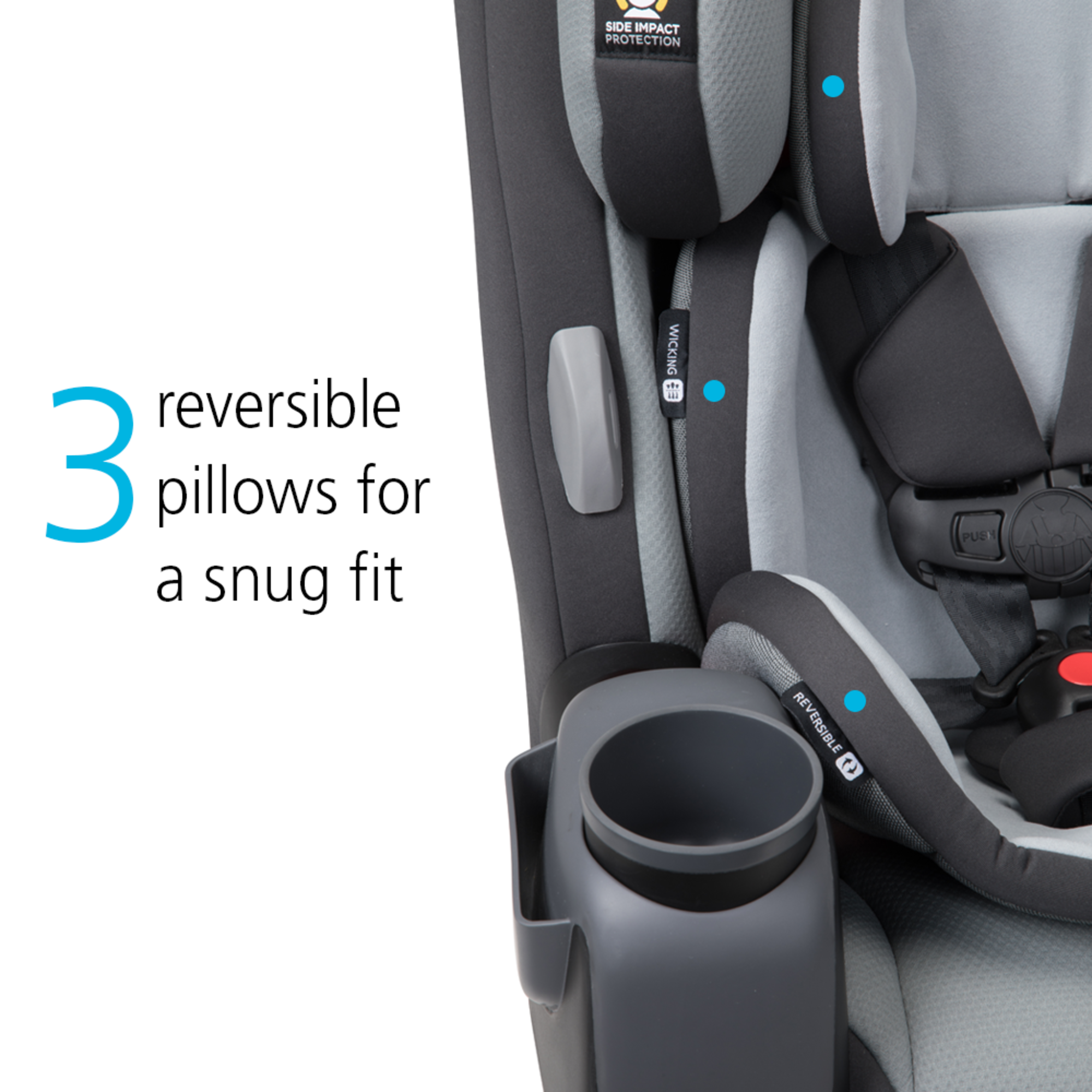 Safety 1st Grow and Go Comfort Cool All-in-One Convertible Car Seat in Pebble Path