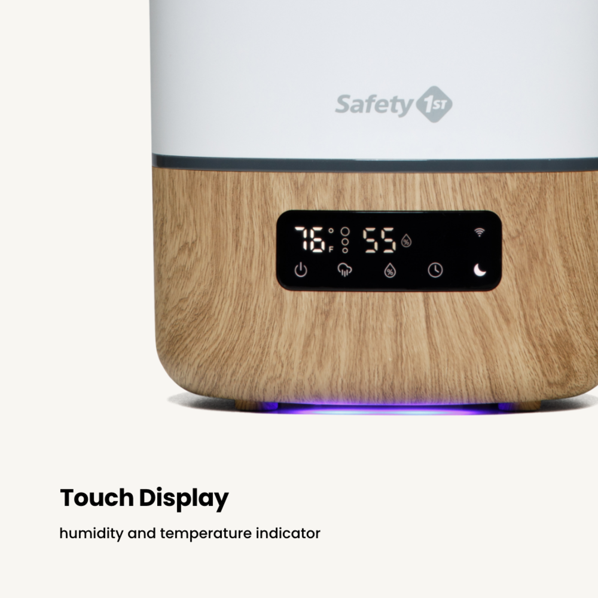 Smart Humidifier - touch display - humidity and temperature indicator