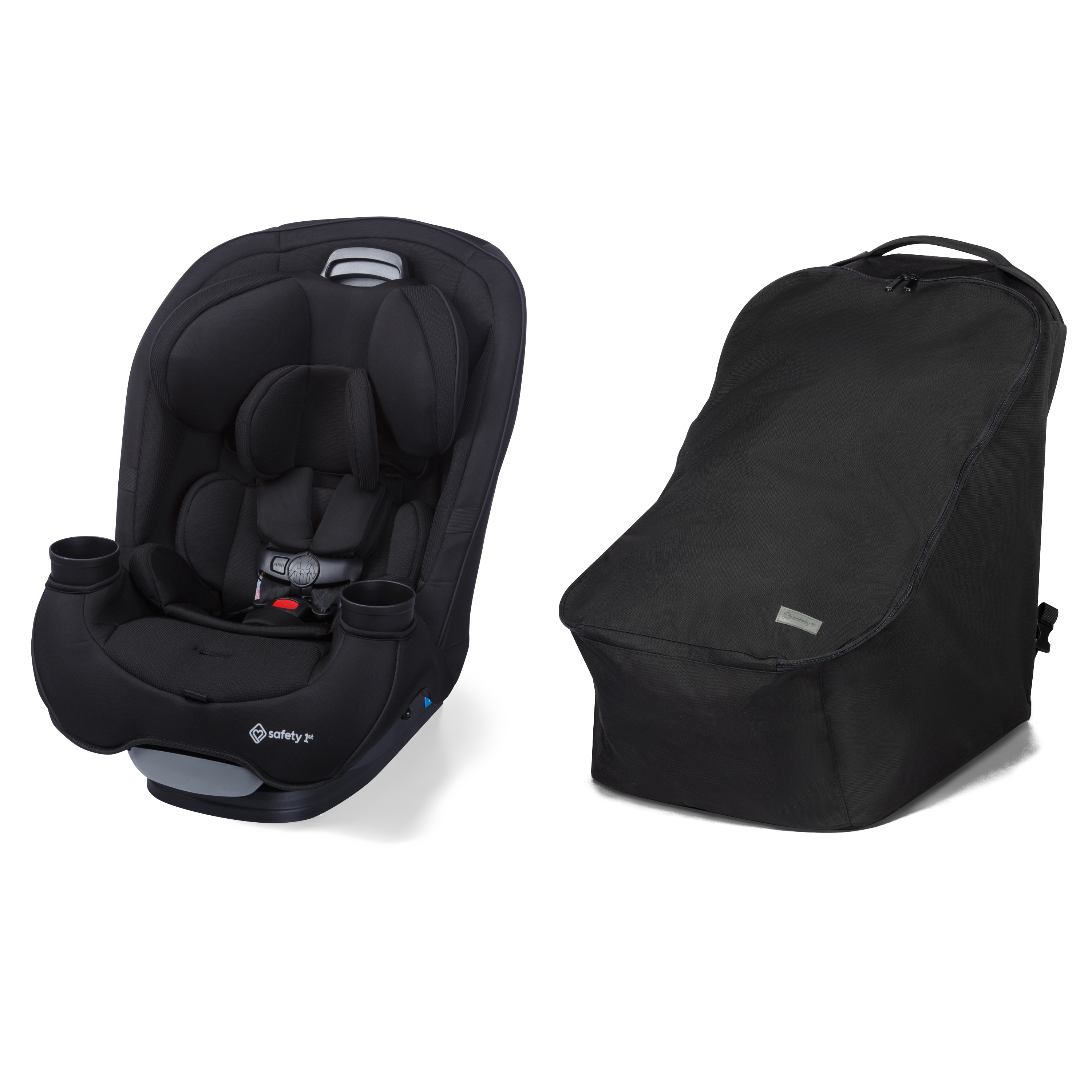 Safety 1st Grow and Go All-in-One Convertible Car Seat with Travel  Everywhere Carry Bag