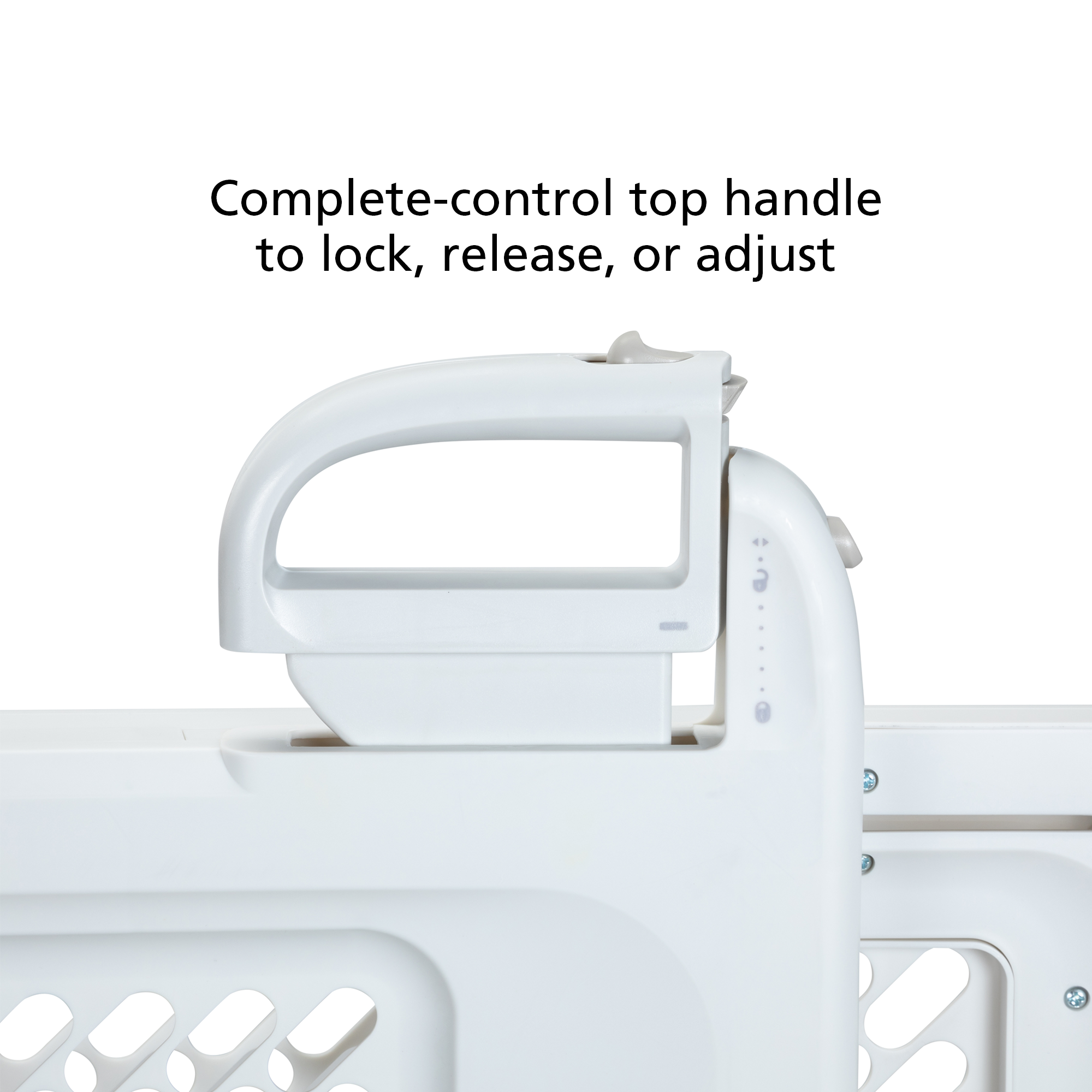 Lift, Lock & Swing Dual-Mode Gate - Complete-control top handle to lock, release, or adjust