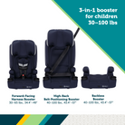 Comfort Ride 3-in-1 Booster Car Seat - 3-in-1 booster for children 30-100 lbs.