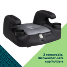 Boost-and-Go™ 3-in-1 Harness Booster Car Seat - 2 removable, dishwasher-safe cup holders