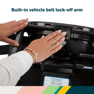 onBoard™ Slide Infant Car Seat featuring SafetySlide™ Base - built-in vehicle belt lock-off arm