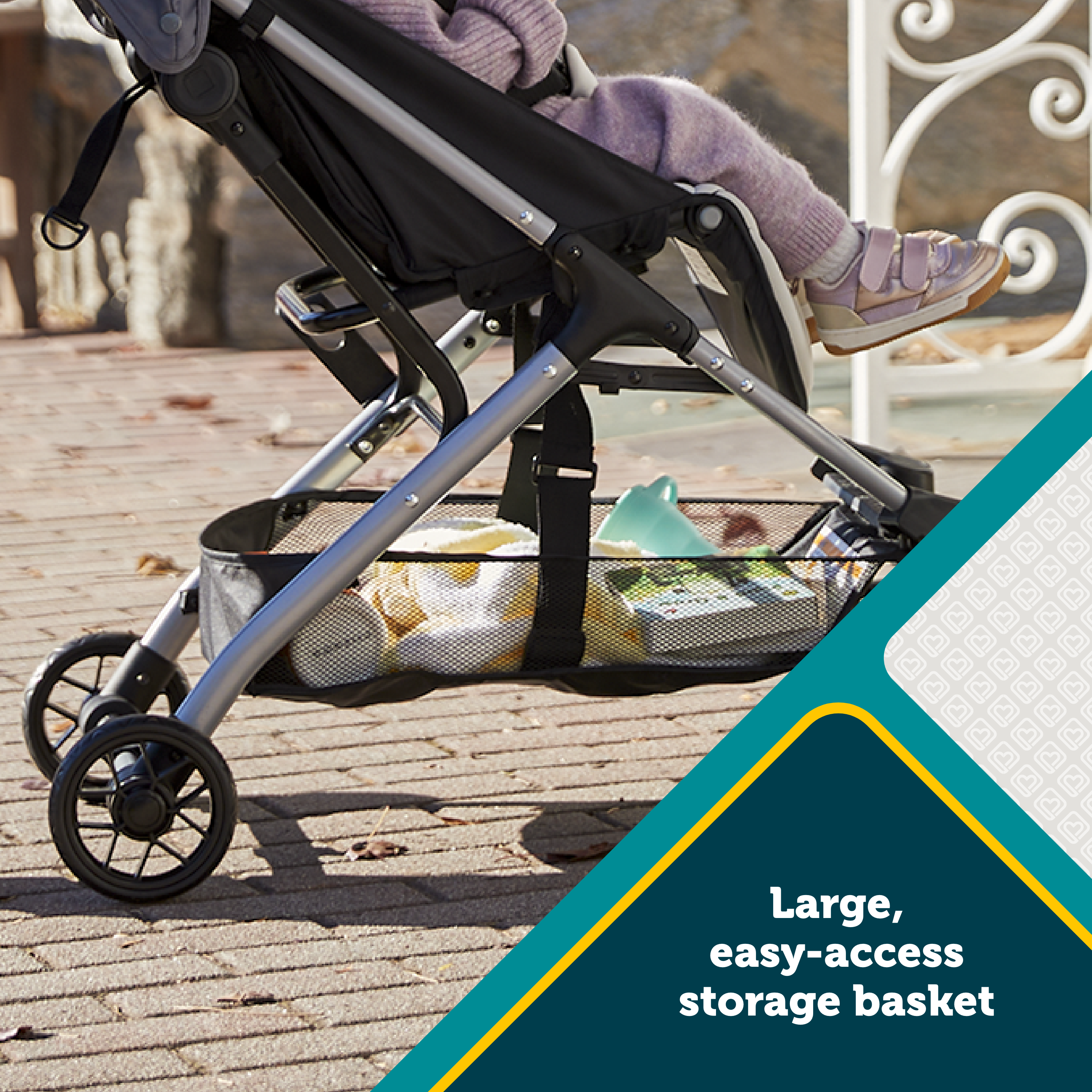 Safety 1st Easy-Fold Compact Stroller, Dorsal