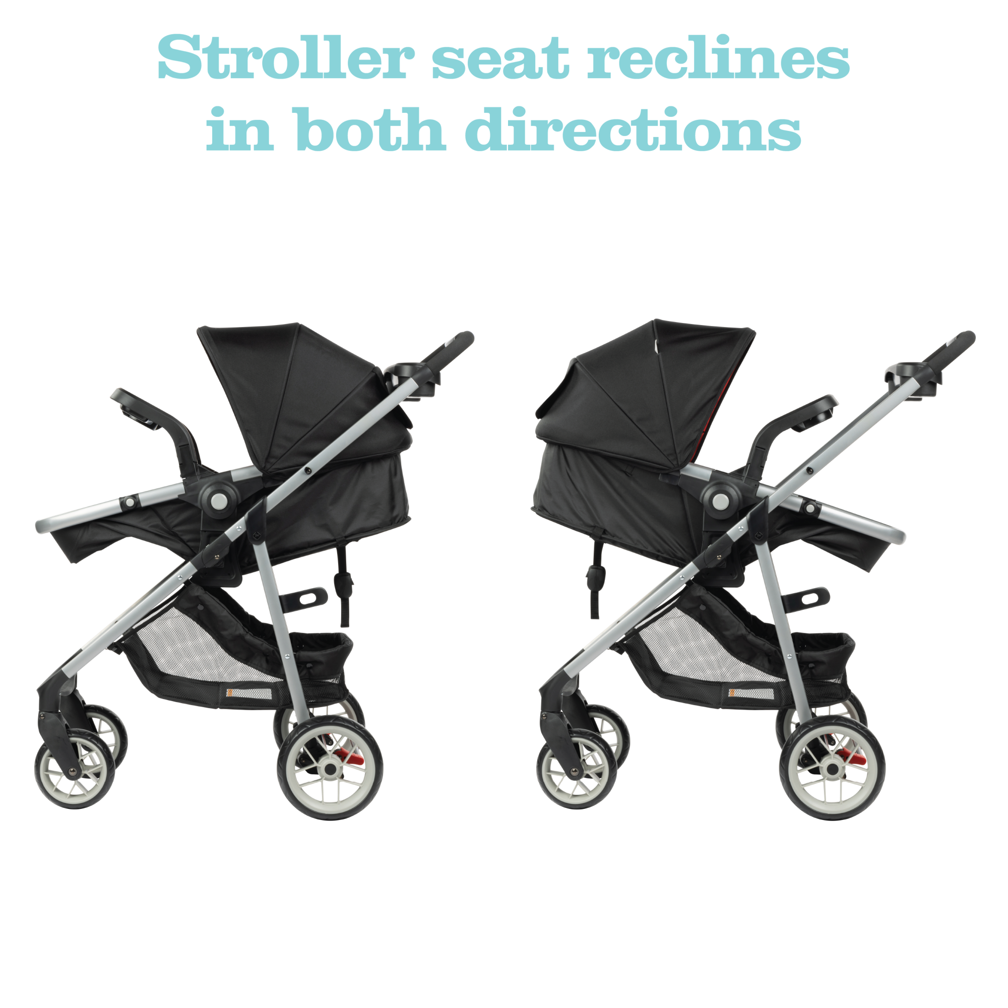 Disney Baby Grow and Go™ Modular Travel System - stroller seat reclines in both directions