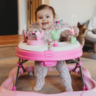 happy child playing in activity center