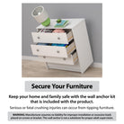 Little Seeds Piper Kids' 6-Drawer Dresser - secure your furniture - keep your home and family safe with the wall anchor kit that is included with the product.