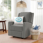 Baby Relax Robyn Nursery Glider Recliner Chair - light gray