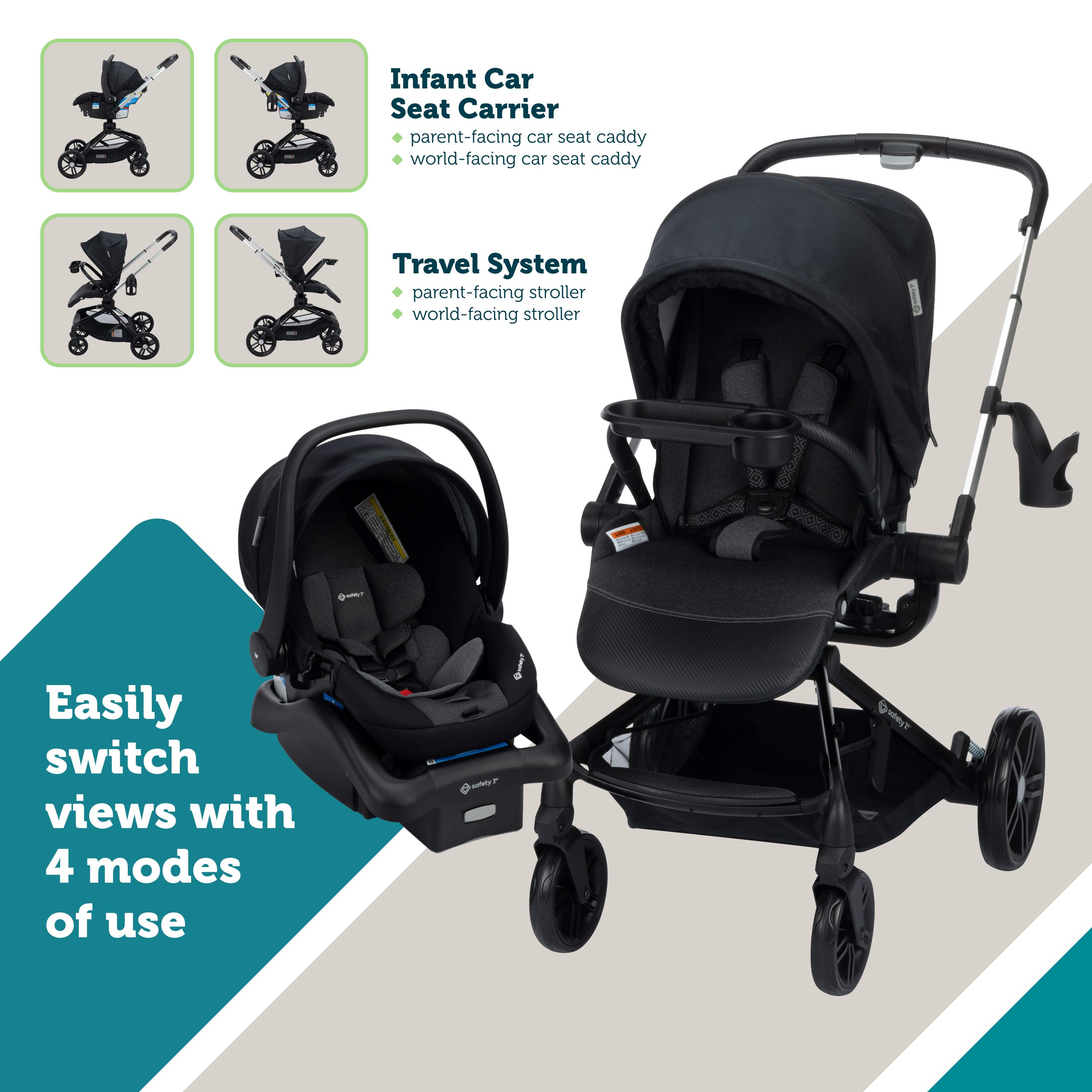 Safety 1st baby stroller and carseat on sale