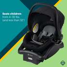 onBoard™ Insta-Latch™ Infant Car Seat - seats children from 4-30 lbs. (and less than 32")