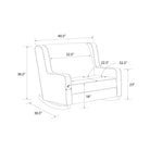 Baby Relax Hadley Upholstered Double Rocker Chair - measurements