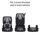 Boost-and-Go All-in-One Harness Booster Car Seat - fits 3 across the back seat in most vehicles