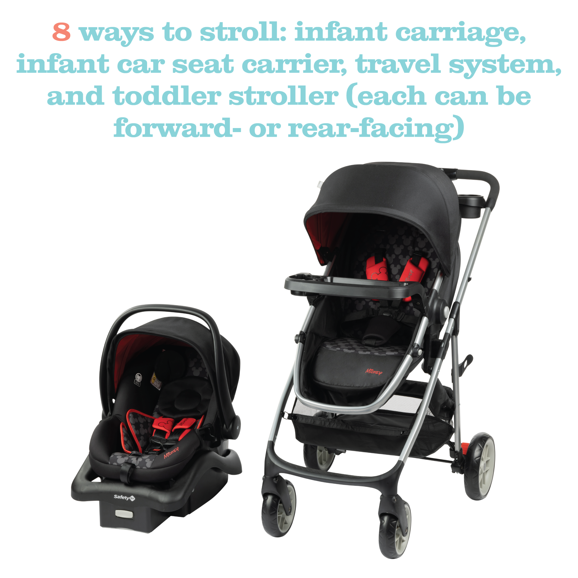 mickey mouse stroller travel system