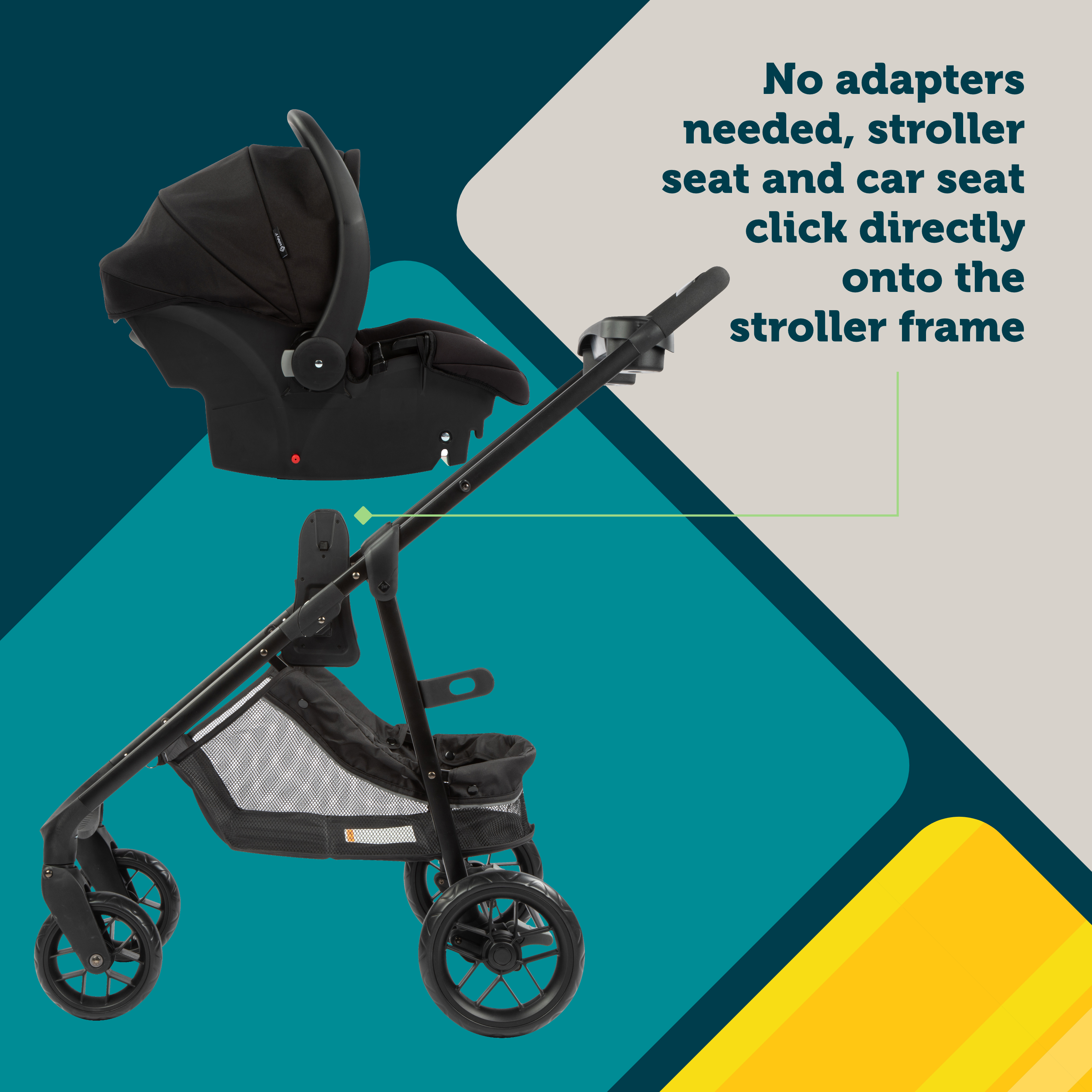 Safety 1st Grow and Go Flex 8-in-1 Travel System, Orchid Bloom